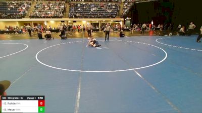 5th - 6th grade - 67 Quarters - Gunner Rohde, Sebolt Wrestling Academy vs Graham Meyer, Sebolt Wrestling Academy