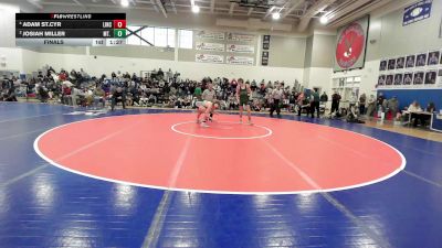 144 lbs Final - Adam St.cyr, Lincoln Academy vs Josiah Miller, Mt. View