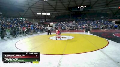 93 lbs 5th Place Match - Alejandro Penaloza, Sua Sponte Wrestling Club vs Travis Cantu, Victory Wrestling-Central WA