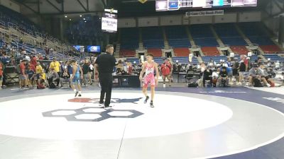 88 lbs 5th Place Match - Cameron Smith, Ohio vs Zander Melendez, California
