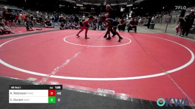 90 lbs Rr Rnd 1 - King Robinson, Powerhouse Elite 12u vs Colton Durant, Broken Arrow Wrestling Club