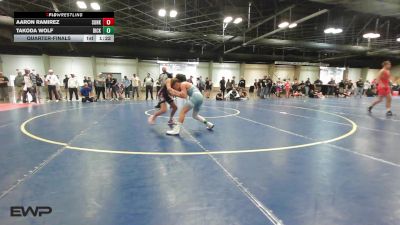 86-92 lbs Quarterfinal - Aaron Ramirez, Sunkist Kids Monster Garage vs Takoda Wolf, Dickson