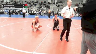 126 lbs Consi Of 4 - Seth Ramsdell, MN vs Edward Stavros, NY
