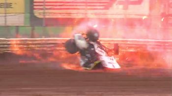 Zeb Wise Walks Away From Huge, Fiery Crash At BAPS Motor Speedway