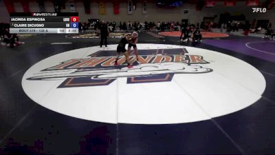 138 A Semifinal - Claire DiCugno, Unattached vs Jacinda Espinosa, Lindenwood University