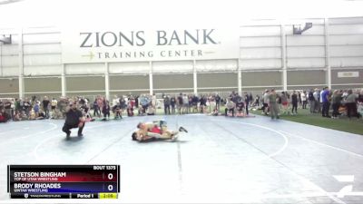 157 lbs Cons. Round 2 - Stetson Bingham, Top Of Utah Wrestling vs Brody Rhoades, Uintah Wrestling