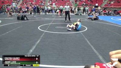 67 lbs Cons. Round 3 - Asher Loos, Carroll Wrestling Club vs Colton Causey, Division Bell Wrestling