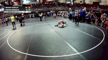 85 lbs Champ. Round 1 - Beckett Barclay, Homer JR Knights vs Foster Kimberlin, Fairbury Matmen