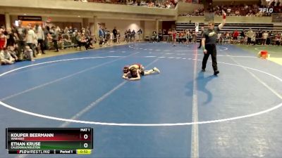 65 lbs Cons. Round 2 - Ethan Kruse, Caledonia/Houston vs Kouper Beermann, Wabasso