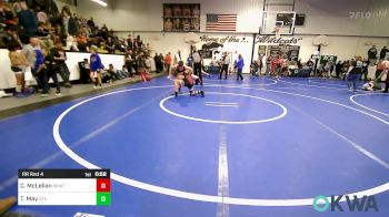 120-130 lbs Rr Rnd 4 - Corbin McLellan, Skiatook Youth Wrestling 2022-23 vs Tagg May, Grove Takedown Club