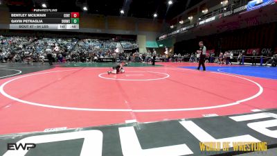64 lbs Quarterfinal - Bentley McIlwain, Central Catholic Wrestling Club vs Gavin Petraglia, Steel Valley Renegades