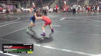 85 lbs Quarterfinal - Emersyn Graap, Team Wisconsin vs Scout Eby, Team Indiana