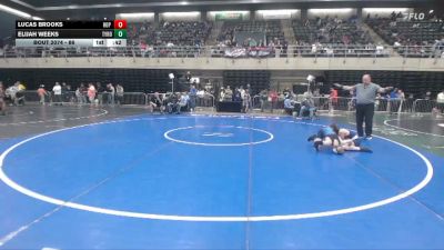 86 lbs Consolation - Lucas Brooks, Hop Bottom vs Elijah Weeks, Tyrone