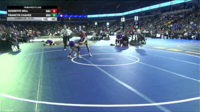 125 lbs Consi Of 16 #1 - Sussette Bell, Rancho Cucamonga (SS) vs Francyn Chavez, Granada Hills (LA)