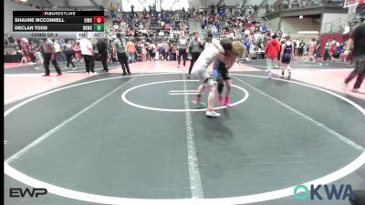 85 lbs Consi Of 4 - Shaune McConnell, Eufaula Ironheads Wrestling Club vs Declan Todd, Keystone Kids Wrestling Club