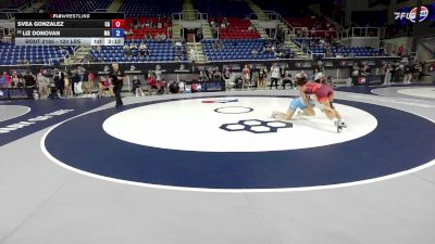 120 lbs Cons. Sub-rd Of 32 - Svea Gonzalez, CA vs Liz Donovan, MA