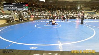 75 lbs Quarterfinal - Maddux Sickles, Immortal Athletics WC vs Cooper Nicholson, Palmyra Youth Wrestling Club