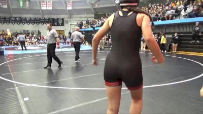 155 lbs Quarterfinal - Bella King, AGWSR vs Maggie Kriegel, Iowa Valley, Marengo