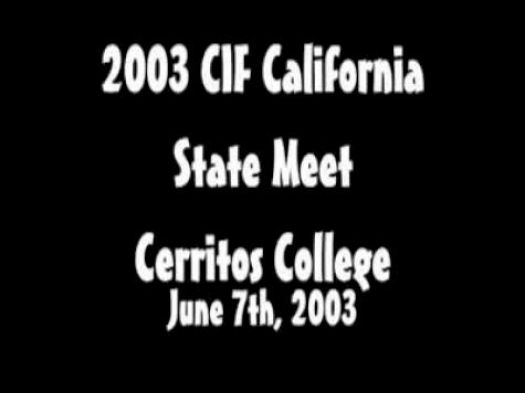 2003 State - Boys 3200m