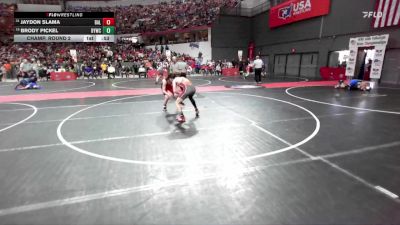 140 lbs Champ. Round 2 - Brody Pickel, Belmont-Platteville Youth Wrestling Club vs Jaydon Slama, Baldwin-Woodville