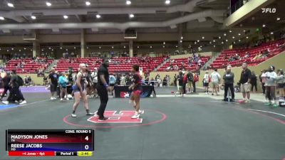 135 lbs Cons. Round 5 - Madyson Jones, TN vs Reese Jacobs, MO