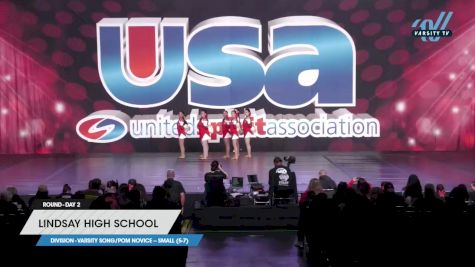 Lindsay High School - Varsity Song/Pom Novice -- Small (5-7) [2023 Varsity Song/Pom Novice -- Small (5-7) Day 2] 2023 USA Spirit & Junior Nationals/Collegiate Championships