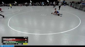 93 lbs Cons. Round 2 - Faith Gladfelter, M2 Training Center vs Hadley Mazzulla, Hawks Wrestling Club (Lincoln)