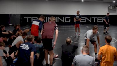 David Taylor Addresses His High School Class Before M2 Practice