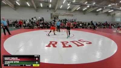 140 lbs 1st Place Match - Vivienne Gitke, Bennett vs Kacey Walck, North Fork High School