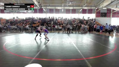 106 lbs Consi Of 8 #1 - Sidney Samuels, Brookline vs Maximo Greene Barrios, Boston Latin