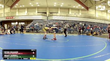 132 lbs Round 4 (6 Team) - Brady Harrell, Garrett Wrestling Club vs Peter Dranger, Chesterton Wrestling Club