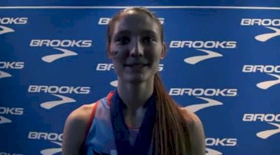 Amy-Eloise Neale after finshing second in mile at Brooks PR Invitational 2012