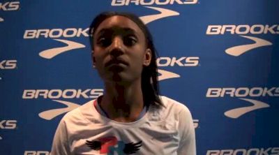 Dior Hall after quick 8.28 hurles, #3 all time at Brooks PR Invitational 2012