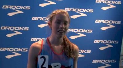 Haley Pierce talks about 2nd place finish in 2 mile at Brooks PR Invitational 2012