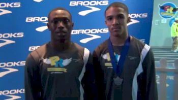 Levonte Whitfield and Tatum Taylor nation's top 60m 671 at Brooks PR Invite 2012
