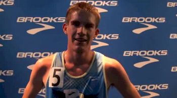 Kevin Bishop gives some recruiting advice after 7th place in 2 mile at Brooks PR Invitational 2012