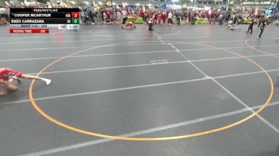 120 lbs Champ. Round 1 - Cooper Mcarthur, Unattached vs Enzo Carrazana, Doral Academy