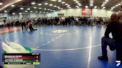 138 lbs Cons. Round 4 - Branagan Egger, Reel Wrestling Club vs Antonio Hubbard, Legacy Dragons Wrestling Club