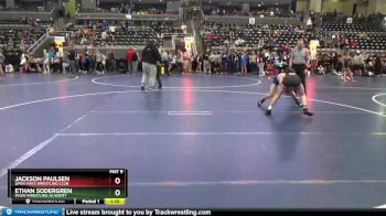 120 lbs Cons. Round 5 - Ethan Sodergren, Moen Wrestling Academy vs Jackson Paulsen, Open Mats Wrestling Club