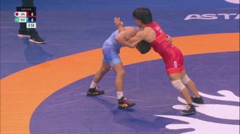 74 kg 1/2 Final - Yoshinosuke Aoyagi, Japan vs Nurkozha Kaipanov, Kazakhstan