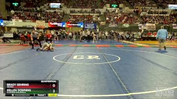 AA - 103 lbs Quarterfinal - Kellen Downing, Flathead (Kalispell) vs Brady Gehring, Helena