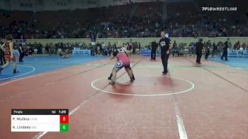 142 lbs Final - Peighton Rainbow Mullins, Fort Gibson Tiger Wrestling vs Addyson Lindsey, Norman Grappling Club