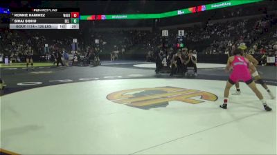 126 lbs 3rd Place - Ronnie Ramirez, Walnut (SS) vs Siraj Sidhu, Del Oro (SJ)