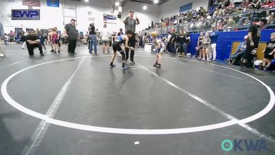 55/58 lbs Rr Rnd 3 - Eric Barkhimer, Choctaw Ironman Youth Wrestling vs Darren Cuevas, Little Axe Takedown Club