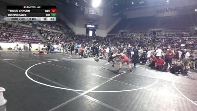 115 lbs Cons. Rd Of 16 - Diego Chacon, Juggernaut WC vs Joseph Bajza, Bald Eagle Wrestling