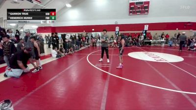 79-87 lbs Round 1 - Kendrick Nunez, Fort Morgan WC vs Gannon True, Bear Cave WC