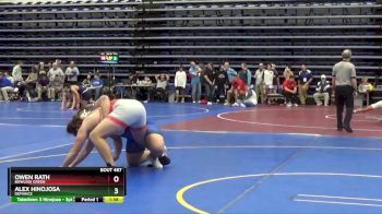 285 lbs Champ. Round 3 - Owen Rath, Bowling Green vs Alex Hinojosa, Defiance