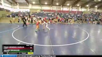 130 lbs Quarterfinal - Teani Medeiros-Maielua, Hawaii vs Nevaeh Grunhuvd, Montana