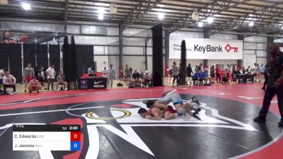 57 kg Consi Of 32 #1 - Caleb Edwards, Edinboro Regional Training Center vs Jeffrey Jacome, Bulldog Elite