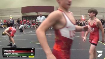 107 lbs Round 4 (6 Team) - Urijah Lopez, CP Wrestling vs Kannon Judycki, American Gladiators-Storm